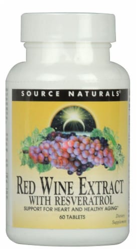 Source Naturals  Red Wine Extract with Resveratrol Perspective: front