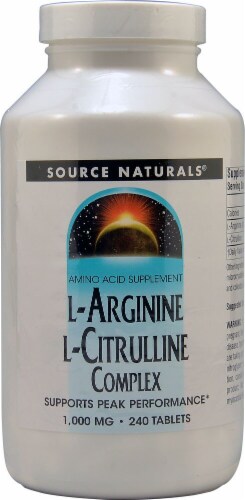Source Naturals  L-Arginine L-Citrulline Complex Perspective: front