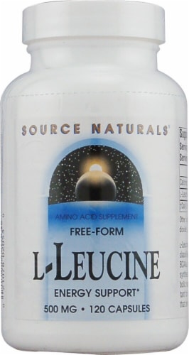 Source Naturals  Free Form L-Leucine Perspective: front