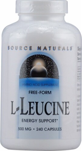 Source Naturals  Free Form L-Leucine Perspective: front