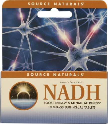 Source Naturals  NADH Sublingual   Peppermint Perspective: front