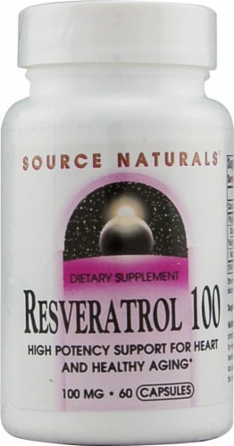 Source Naturals Resveratrol 100™ Capsules Perspective: front