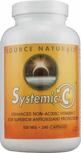 Source Naturals Systemic C Capsules 500mg Perspective: front