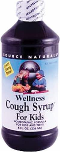 Source Naturals  Wellness Cough Syrup™ for Kids   Cherry Perspective: front