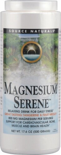 Source Naturals  Magnesium Serene™   Tangerine & Fruit Medley Perspective: front