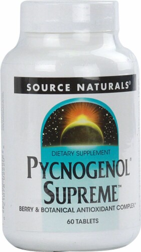 Source Naturals Pycnogenol Supreme Tablets Perspective: front