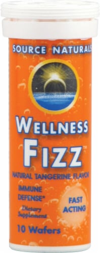 Source Naturals  Wellness Fizz™   Natural Tangerine Perspective: front