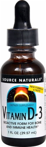 Source Naturals Vitamin D-3 Liquid Perspective: front