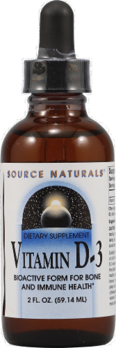 Source Naturals Vitamin D-3 Liquid Perspective: front