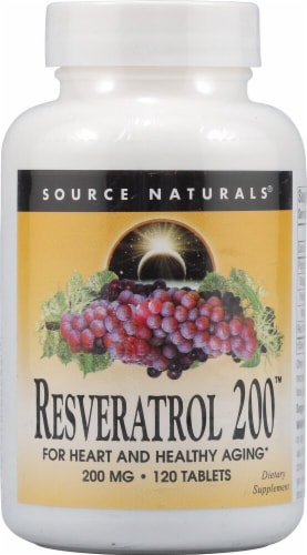 Source Naturals Resveratrol 200™ Tablets Perspective: front