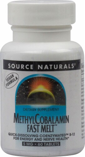Source Naturals  MethylCobalamin Fast Melt™ Perspective: front
