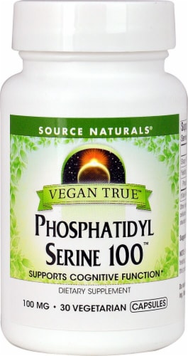 Source Naturals Vegan True Phosphatidyl Serine Capsules 100 mg Perspective: front