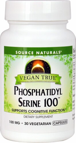 Source Naturals Vegan True Phosphatidyl Serine Capsules 100 mg Perspective: front