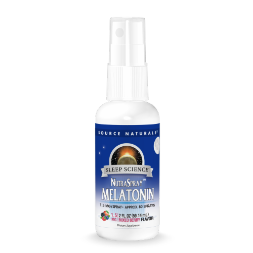 Source Naturals Sleep Science Melatonin Berry Nutraspray Perspective: front