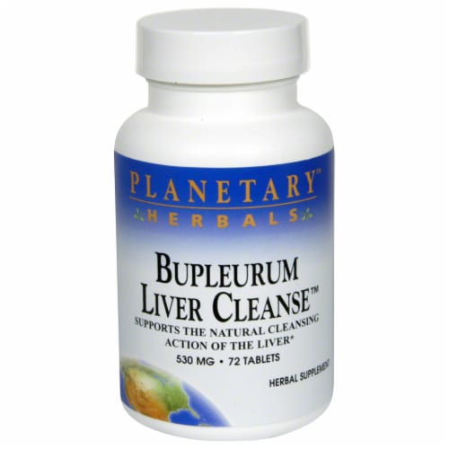 Planetary Herbals Burpleurum Liver Cleanse Tablets 530 mg Perspective: front