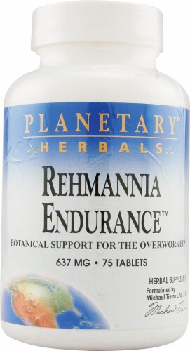 Planetary Herbals Rehmannia Endurance™ Tablets 637 mg Perspective: front