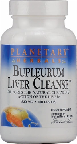 Planetary Herbals Bupleurum Liver Cleanse™ Tablets 530 mg Perspective: front