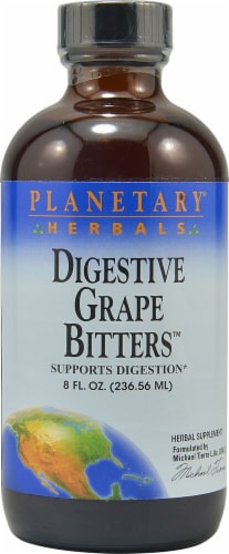 Planetary Herbals Digestive Grape Bitters™ Herbal Supplement Perspective: front