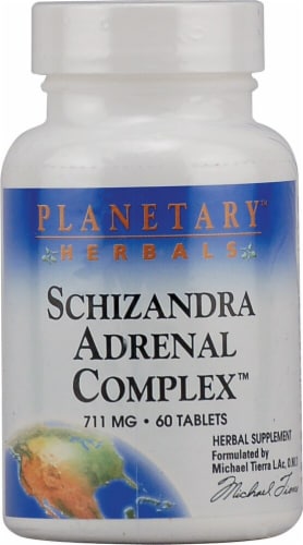 Planetary Herbals Schizandra Adrenal Complex Tablets 711 mg Perspective: front