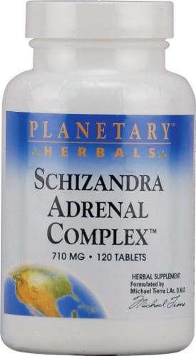 Planetary Herbals Schizandra Adrenal Complex Tablets 710 mg Perspective: front