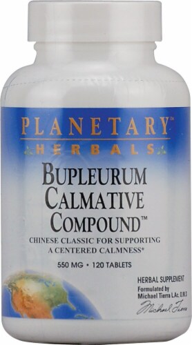 Planetary Herbals Bupleurum Calmative Compound™ Tablets 550 mg Perspective: front