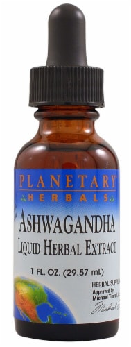Planetary Herbals Lemon Ashwagandha Liquid Herbal Extract Perspective: front