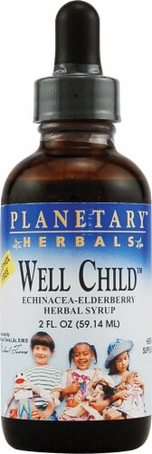 Planetary Herbals Well Child Echinacea-Elderberry Herbal Syrup Perspective: front