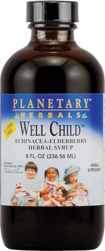 Planetary Herbals Well Child Echinacea-Elderberry Herbal Syrup Perspective: front