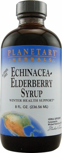 Planetary Herbals Echinacea Elderberry Syrup Perspective: front