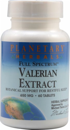 Planetary Herbals Full Spectrum™ Valerian Extract Tablets 650 mg Perspective: front