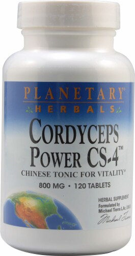Planetary Herbals Cordyceps Power CS-4™ Tablets 800 mg Perspective: front