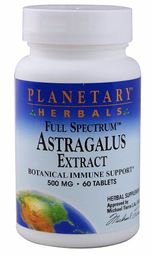 Planetary Herbals Full Spectrum™ Astragalus Extract Tablets 500 mg Perspective: front
