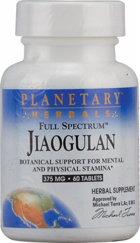 Planetary Herbals Full Spectrum™ Jiaogulan Tablets 375 mg Perspective: front