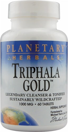 Planetary Herbals Triphala Gold™ Tablets 1000 mg Perspective: front