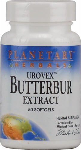 Planetary Herbals Urovex Butterbur Extract Softgels Perspective: front