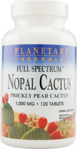 Planetary Herbals Nopal Cactus Tablets 1000 mg Perspective: front