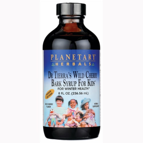 Planetary Herbals Dr. Tierra's Wild Cherry Bark Syrup 8 fl oz Liq Perspective: front