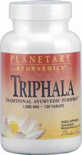 Planetary Herbals Triphala Tablets 1000 mg Perspective: front
