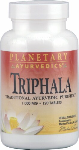 Planetary Herbals Triphala Tablets 1000 mg Perspective: front