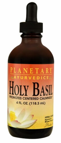 Planetary Herbals Ayurvedics Holy Basil Liquid Extract Perspective: front