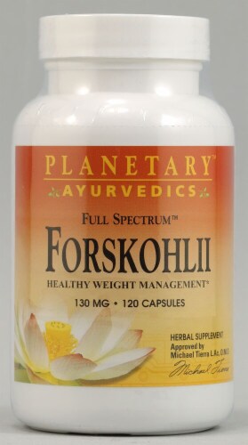 Planetary Herbals Full Spectrum Forskohlii Capsules 225 mg Perspective: front