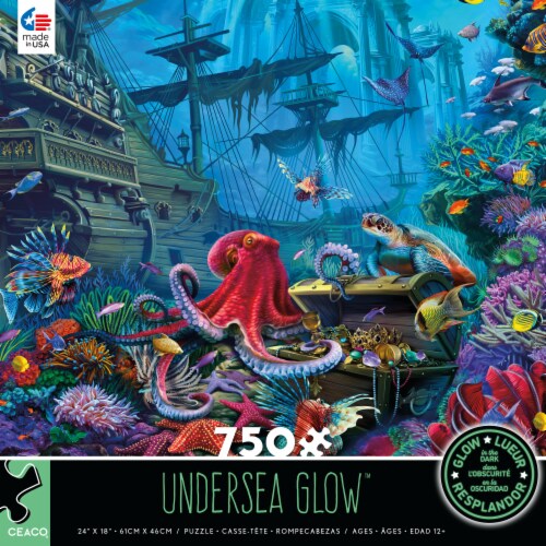 Ceaco Undersea Glow™ Glow in the Dark Puzzle Perspective: front