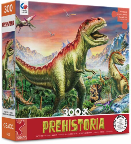 Ceaco® Prehistora Dino Jungle Puzzle Perspective: front
