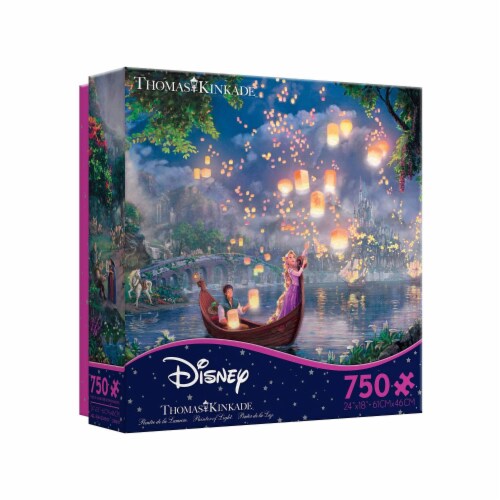 Ceaco Thomas Kinkade Disney Dreams Tangled Jigsaw Puzzle Perspective: front