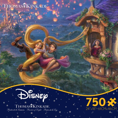 Ceaco Thomas Kinkade Disney - Tangled 750 Piece Puzzle, 750 pc