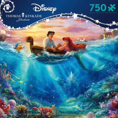 Ceaco Thomas Kinkade Disney Little Mermaid Love Puzzle Perspective: front
