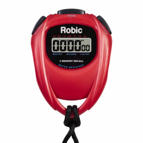 Robic SC 429 Water Resistant All Purpose Stopwatch Red 1