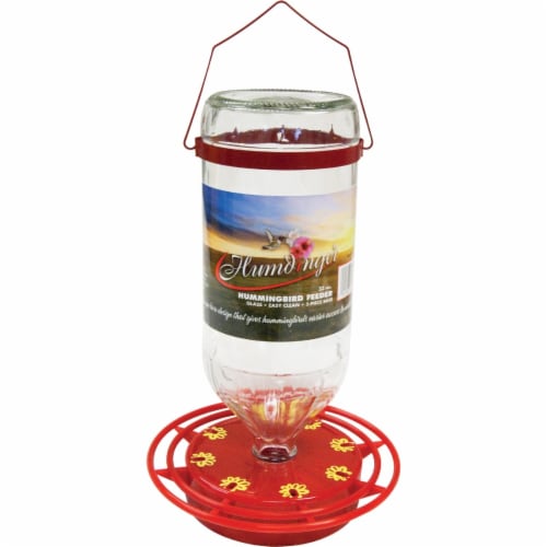 Turbine 32 oz Hummingbird Feeder Glass Perspective: front