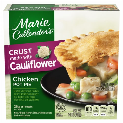 Marie Callender's Chicken Pot Pie with Cauliflower Crust Frozen Meal Perspective: front