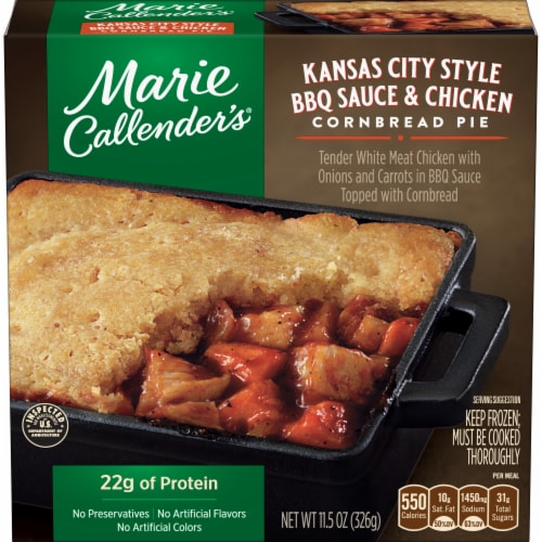 Marie Callender’s Kansas City Style BBQ Sauce &amp; Chicken Cornbread Pie ...